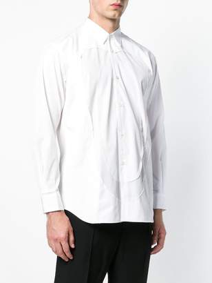 Comme des Garcons Shirt panelled long sleeved shirt
