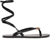 Thumbnail for your product : Roberto Cavalli Embellished Lizard-effect Leather Sandals