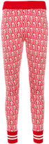 Gucci - Mushrooms jacquard knit leggings - women - coton/Viscose - S