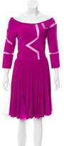 Thumbnail for your product : Elie Saab Mesh-Paneled Knit Dress w/ Tags