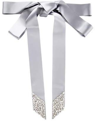 Ossai Bridal Satin Embellished Belt w/ Tags Silver Ossai Bridal Satin Embellished Belt w/ Tags
