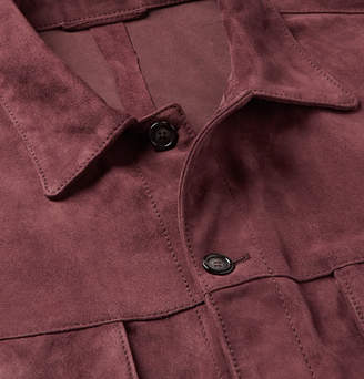 Valstar Suede Shirt Jacket - Burgundy