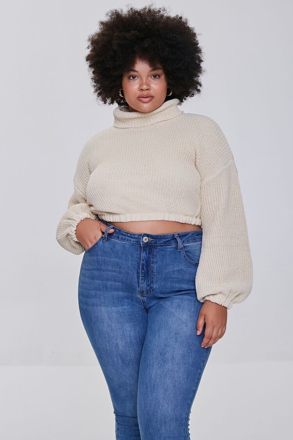 plus size oversized turtleneck sweater