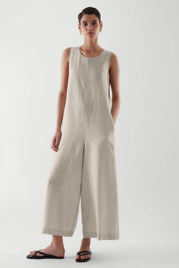 COS Sleeveless Linen Jumpsuit - ShopStyle