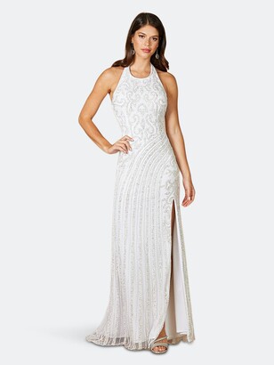 Lara 51039 - Beautiful Front High Slit Bridal Gown
