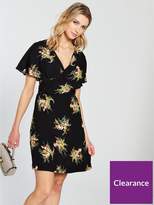 Thumbnail for your product : Warehouse Tropical Bunch Wrap Dress