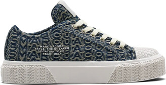 ★MARC JACOBS★ Denim Monogram SneakerSun Faded Denim MS4AA2 Marc Jacobs Denim Monogram Low-Top Sneakers | Saks Fifth Avenue