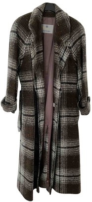 Aquascutum London Brown Wool Coat for Women