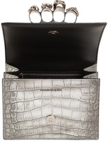 Thumbnail for your product : Alexander McQueen Croc Embossed Leather Bag