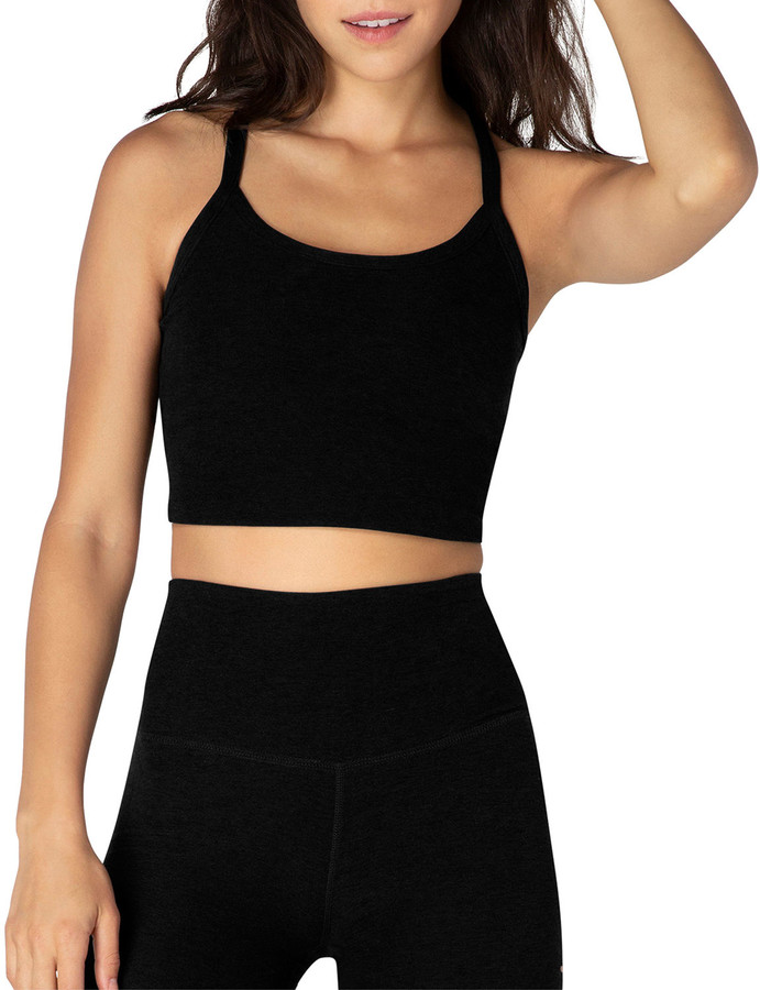 yoga tank with shelf bra