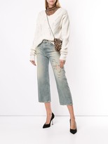 Thumbnail for your product : R 13 Cheryl ripped cropped jeans