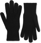 Thumbnail for your product : Moncler Logo-Appliqued Virgin Wool Gloves