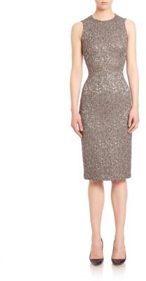 Michael Kors Collection Fitted Sheath Dress