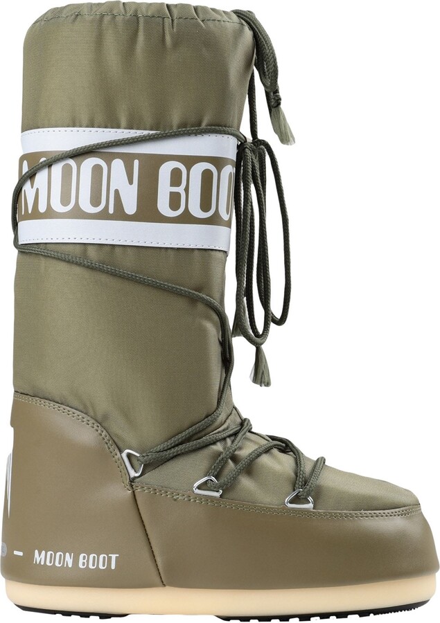 Moon Boot Women's Green Boots | ShopStyle