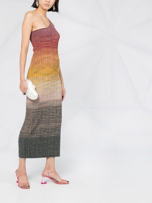 Missoni Colour-Block One Shoulder Dress