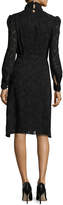 Thumbnail for your product : Co Burnout Long-Sleeve Wrap Dress, Black