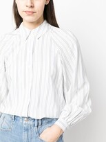 Thumbnail for your product : Tommy Hilfiger Viscose stripe raglan shirt
