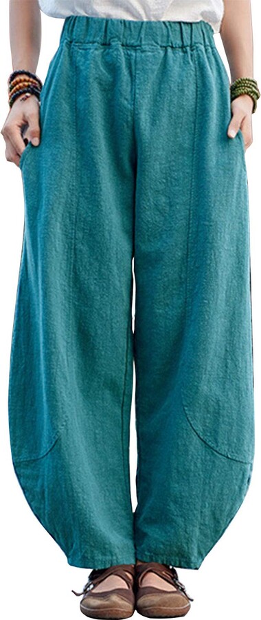 Willit Women's Cotton Sweatpants Open Bottom Yoga Sports Pants Straight Leg  Lounge Athletic Pants with Pockets
