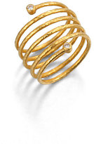 Thumbnail for your product : Gurhan Diamond & 24K Yellow Gold Spring Wrap Ring