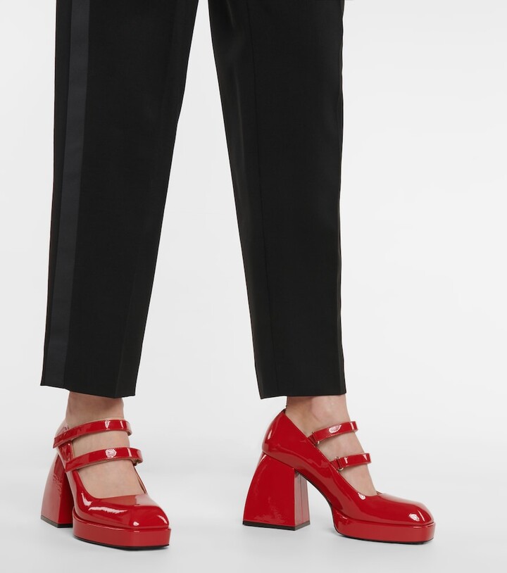 nodaleto bulla babies 85 black leather pumps