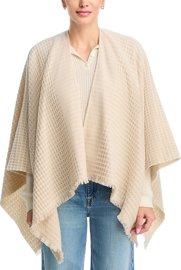 Rag & Bone Joni Waffle Wool Poncho