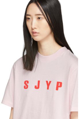 Sjyp Pink Logo T-Shirt