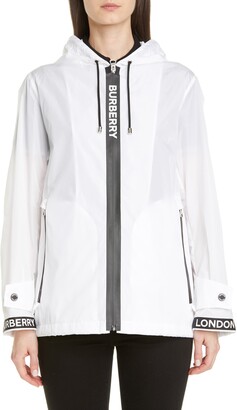 warm raincoat with hood