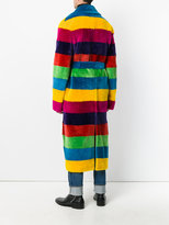 Thumbnail for your product : Loewe striped furry coat