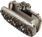 Thumbnail for your product : Oscar de la Renta Embellished satin box clutch