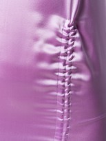 Thumbnail for your product : PRISCAVera Ruched Satin Slip Dress