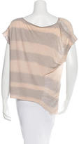 Thumbnail for your product : Raquel Allegra Distressed Draped Top