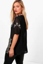 Thumbnail for your product : boohoo Plus Sequin Shell Top