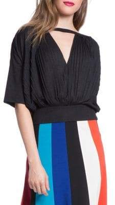 Tracy Reese Pleated Blouson Top