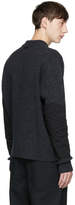 Thumbnail for your product : Diesel Black Gold Grey Wool Mock Neck Sweater