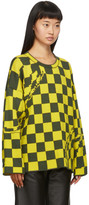 Thumbnail for your product : Off-White Yellow and Grey Checked Sweater
