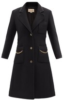 Thumbnail for your product : Gucci Single-breasted Wool-blend Felt Coat - Black
