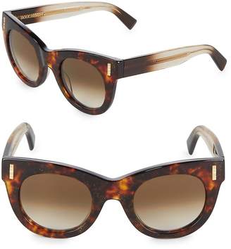 Boucheron Women's 48MM Glitter Cat-Eye Sunglasses