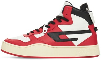 diesel red trainers