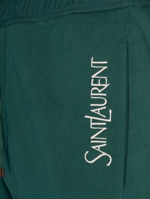 Saint Laurent Logo cotton sweatpants