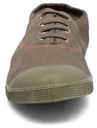 Bensimon Men's Tennis Militaire Lace-up Trainers in Green