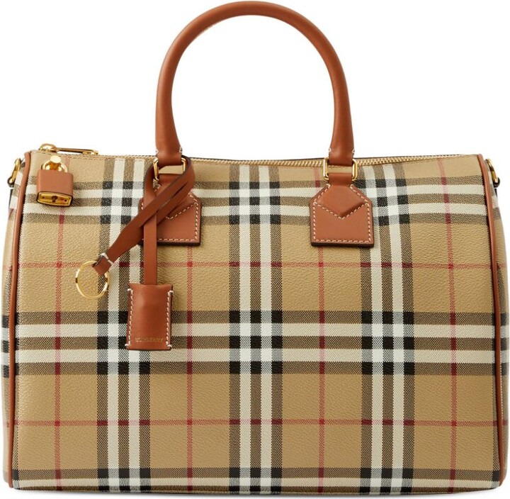 Burberry Greenwood Bowling Bag Grainy Leather Small at 1stDibs
