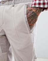 Thumbnail for your product : BEIGE Design Slim Pants With Fleece Panels In Beige