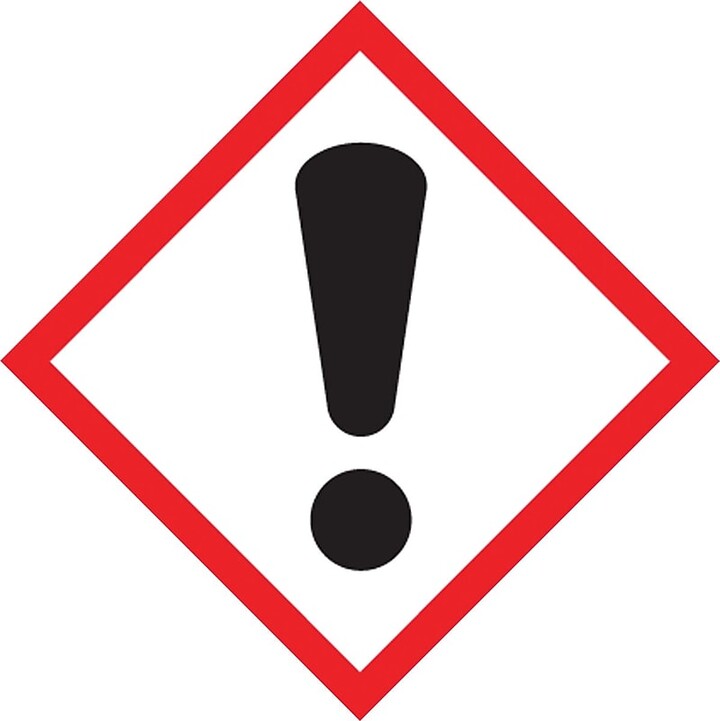 Accuform GHS Pictogram Label, EXCLAMATION MARK, 1" x 1", Adhesive Coated Paper, 250/Roll (LZH607PS2)