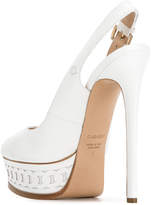 Thumbnail for your product : Casadei chain-effect slingback pumps