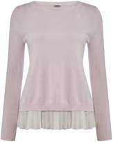 Thumbnail for your product : Marella Gel long sleeve jumper with chiffon layer