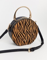 Thumbnail for your product : Dune round shoulder bag in black with handheld detail