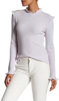 Thumbnail for your product : Derek Lam 10 Crosby Fitted Ruffle Cashmere Sweater