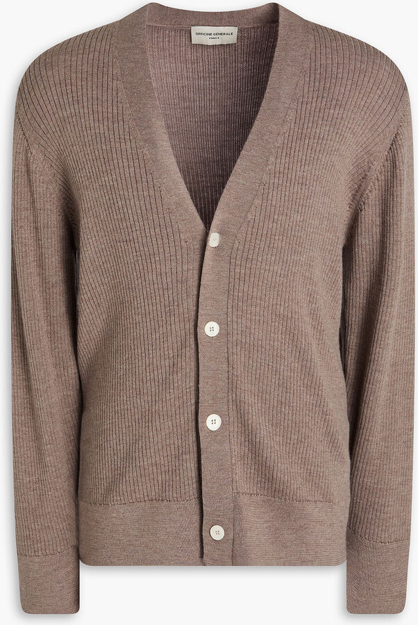 Officine Generale Miles ribbed wool cardigan