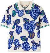 Thumbnail for your product : Marni Jacquard-knit Polo Top
