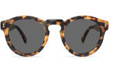 Thumbnail for your product : Illesteva Leonard Round Monochromatic Sunglasses, Tortoise